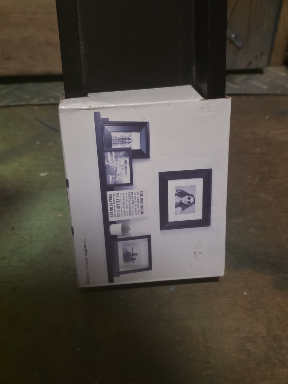 Black Wood-Look Floating Picture Shelf - Home Accents